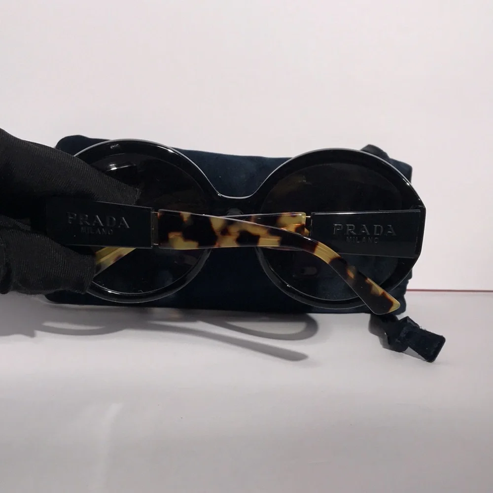 New Authentic Prada Black Oversized Sunglasses